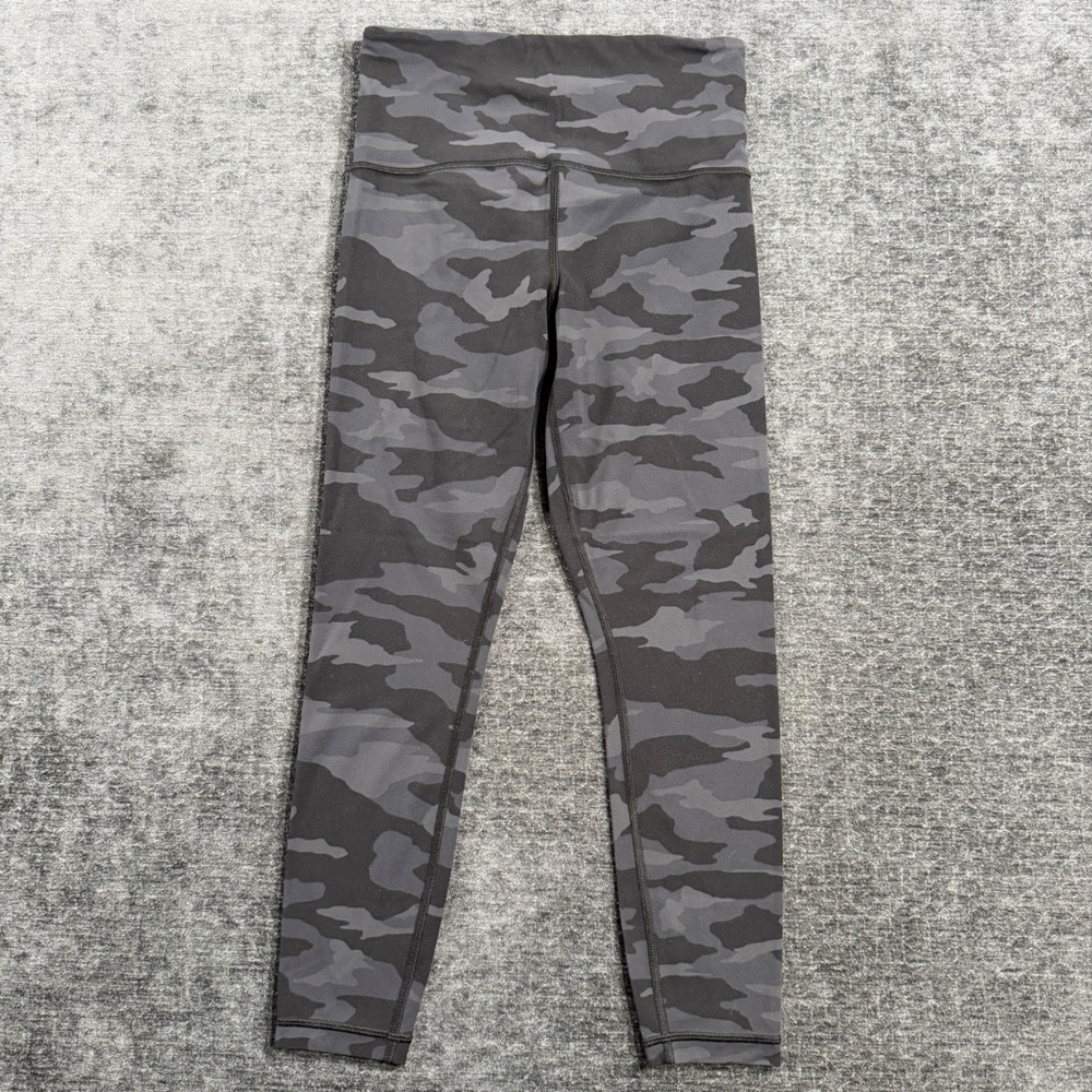 Athleta‎ Elation Camo 7/8 Tight Leggings Black Grey Camouflage XSP Petite